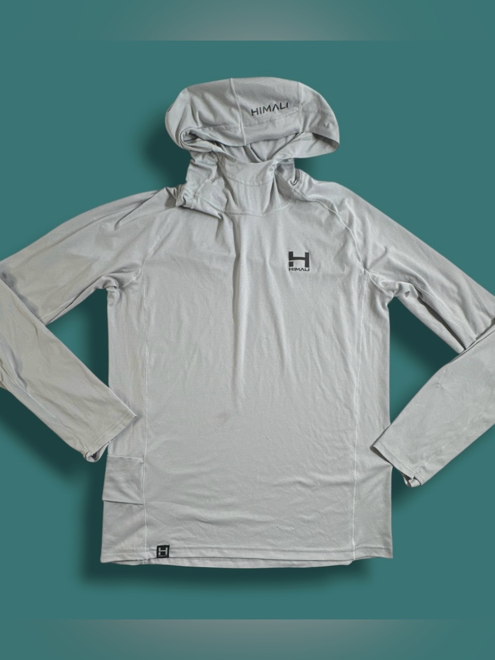 Himali  Grid  Hoodie Men’s Eclipse Sun Hoodie Gray Storm Spf Hiking *read*